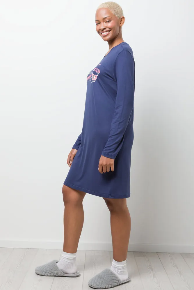 Good Morning Sleepshirt Navy sold by Ackermas product image thumbnail 2