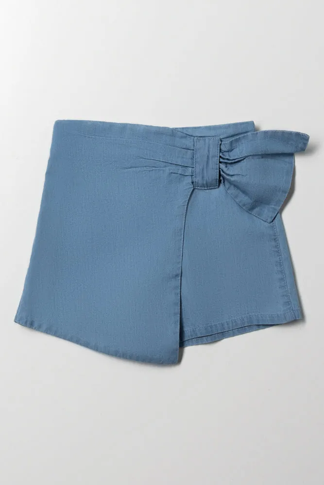 Bow Skort Blue sold by Ackermas