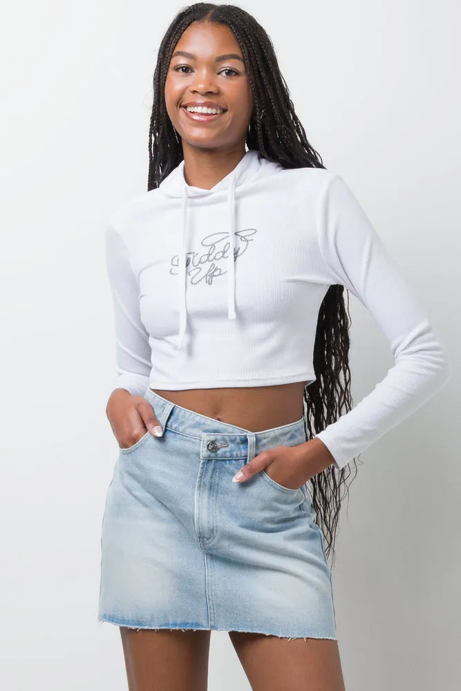 Denim Skirt Blue sold by Ackermas