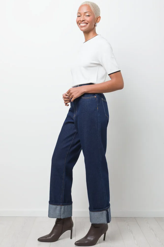 Ballerina Sleeve Crew Neck T-Shirt White sold by Ackermas product image thumbnail 2