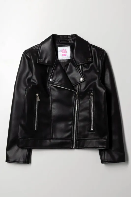PU Biker Jacket Black sold by Ackermas