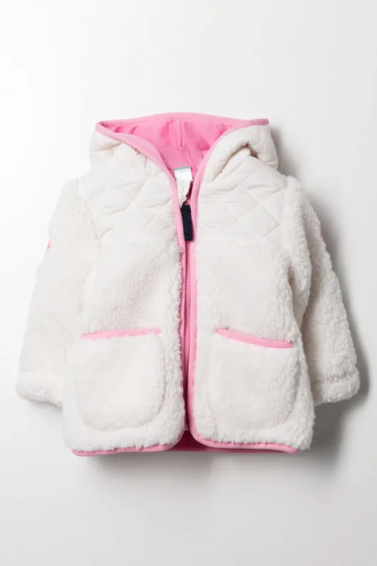 Borg Jacket White sold by Ackermas