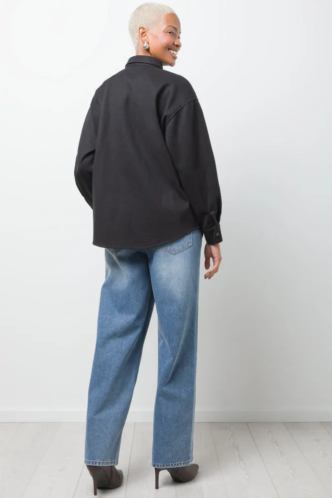 Melton Shirt Black sold by Ackermas product image thumbnail 3