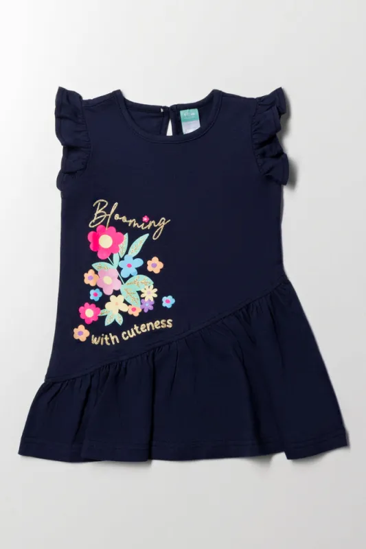 Slanted Dress Nvay sold by Ackermas