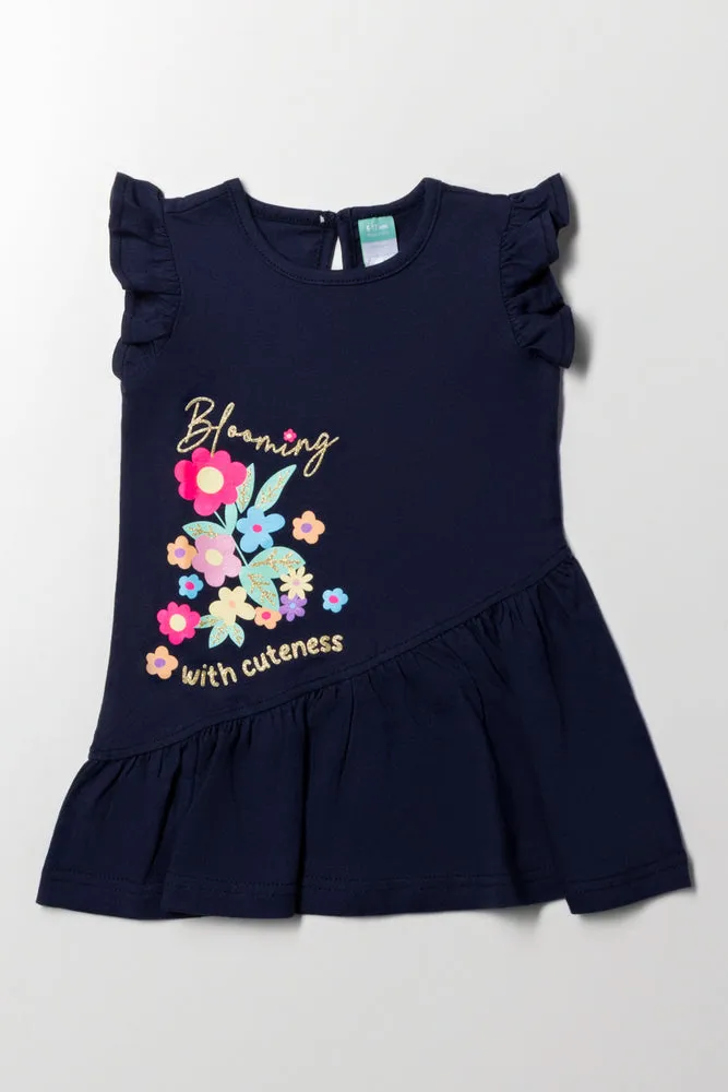 Slanted Dress Nvay sold by Ackermas