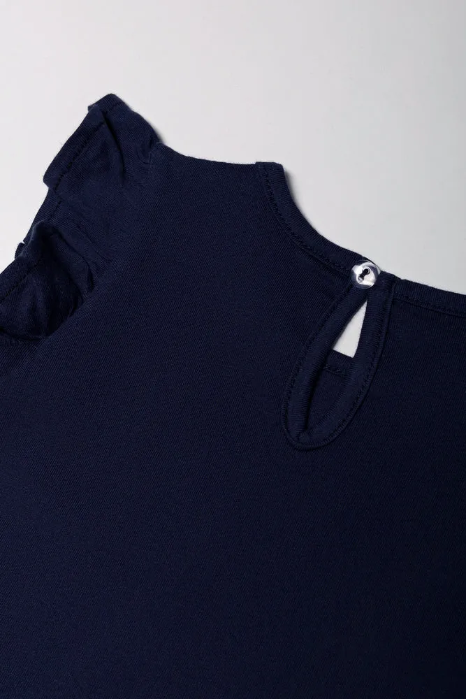 Slanted Dress Nvay sold by Ackermas product image thumbnail 3