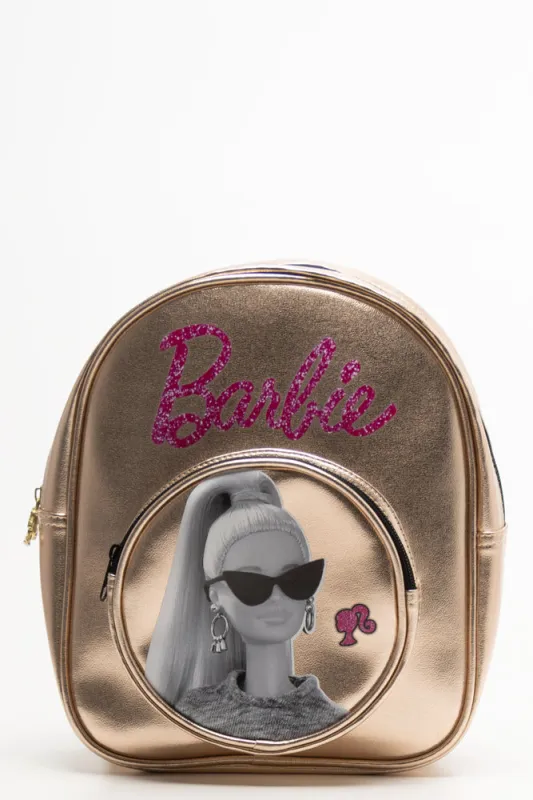 Barbie PU Backpack Gold sold by Ackermas