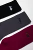 3 Pack Socks Black, Grey And Burgundy sold by Ackermas