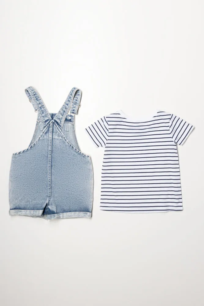 Embroidered Dungaree Light Blue sold by Ackermas product image thumbnail 5