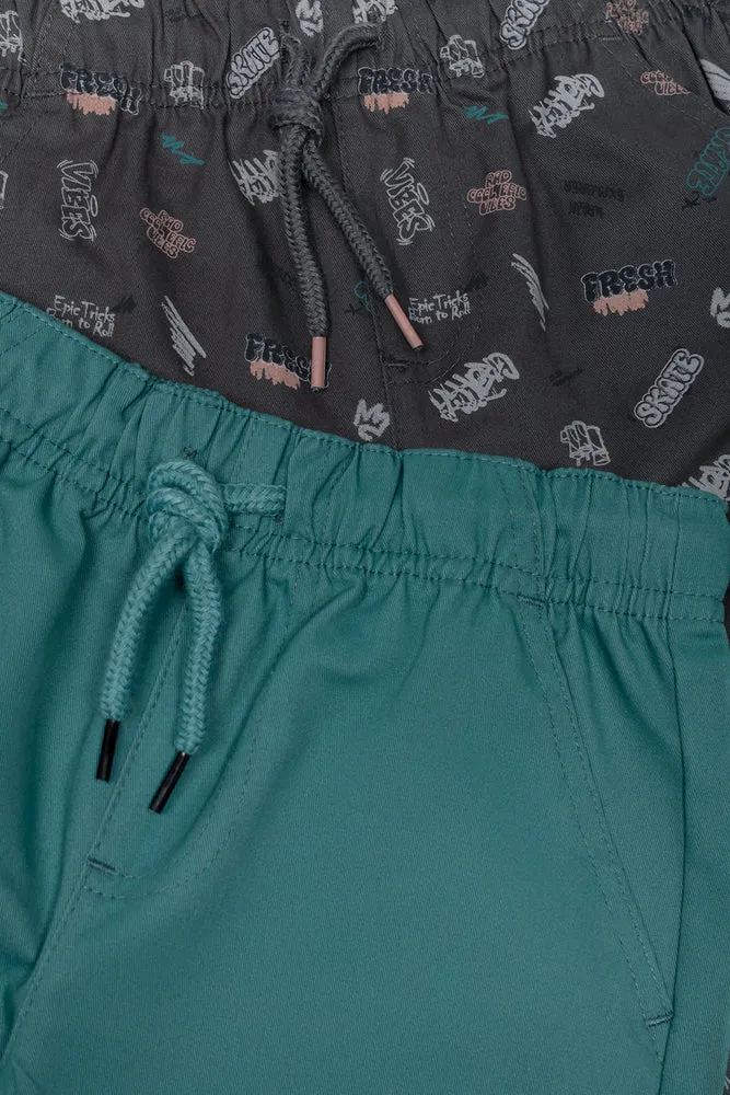 2 Pack Shorts Charcoal And Blue sold by Ackermas product image thumbnail 2