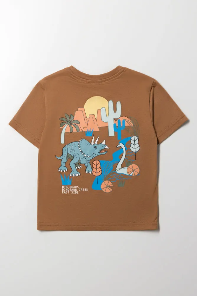 Short Sleeve T-Shirt Brown sold by Ackermas product image thumbnail 3