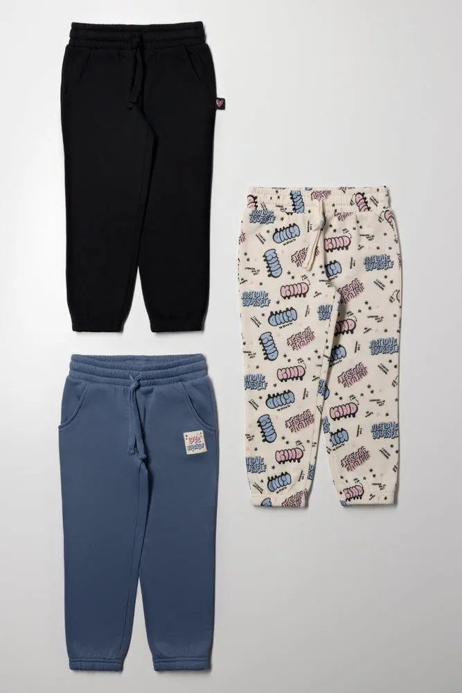 3 Pack Trackpants Cream, Black And Blue sold by Ackermas