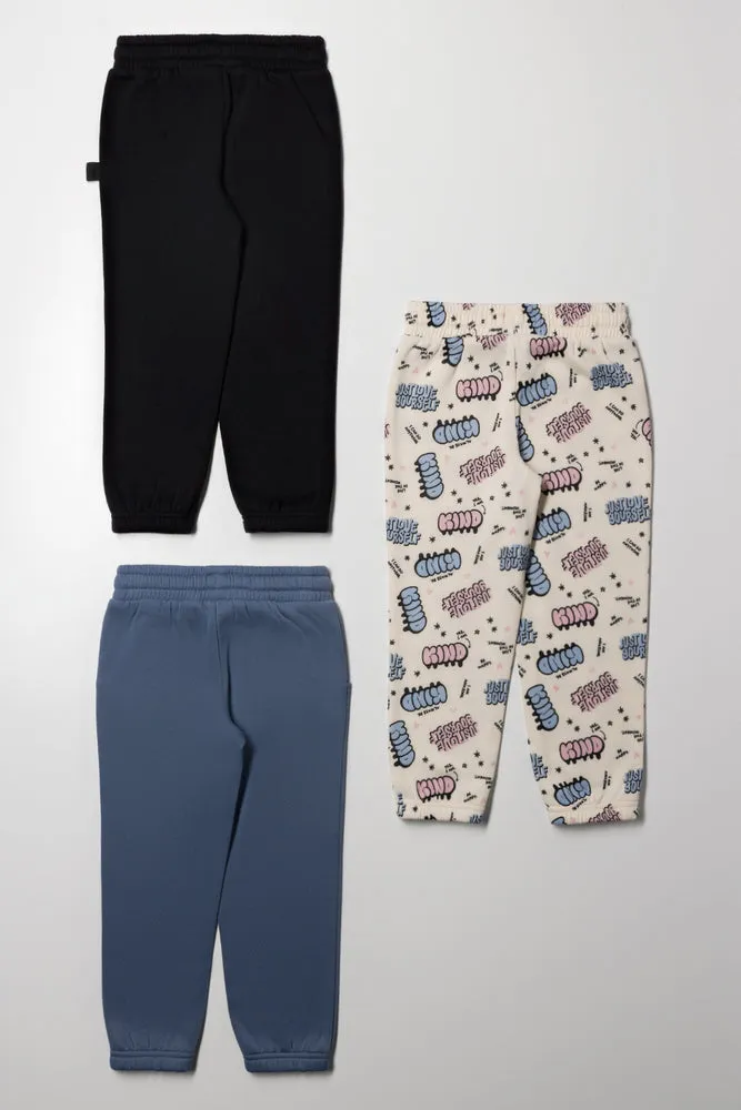 3 Pack Trackpants Cream, Black And Blue sold by Ackermas product image thumbnail 3