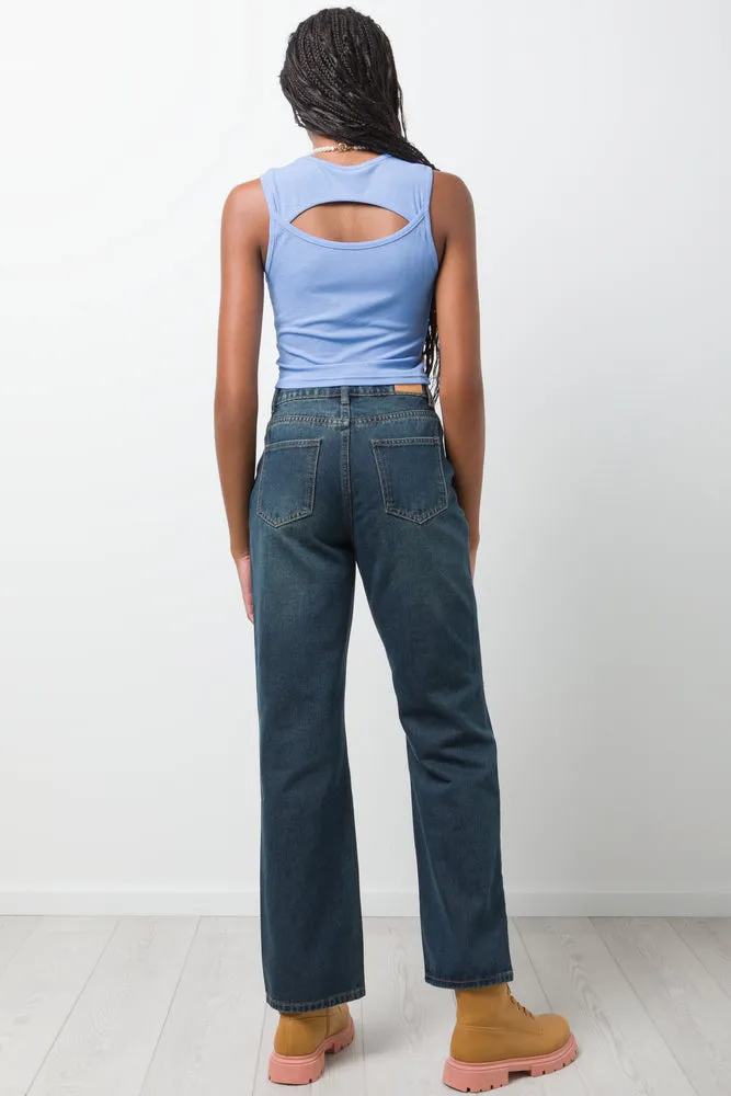 Mesh Sleeveless Top Blue sold by Ackermas product image thumbnail 3