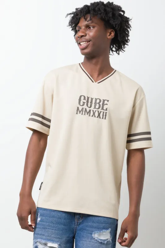 CUBE Short Sleeve T-Shirt Natural sold by Ackermas