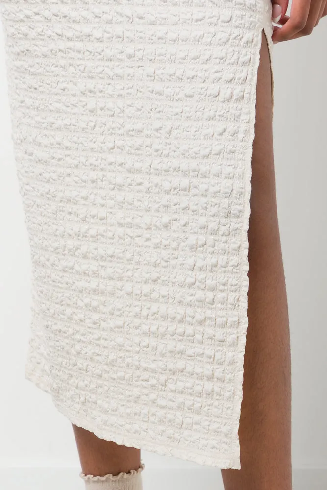 Textured Column Skirt Natural sold by Ackermas product image thumbnail 5