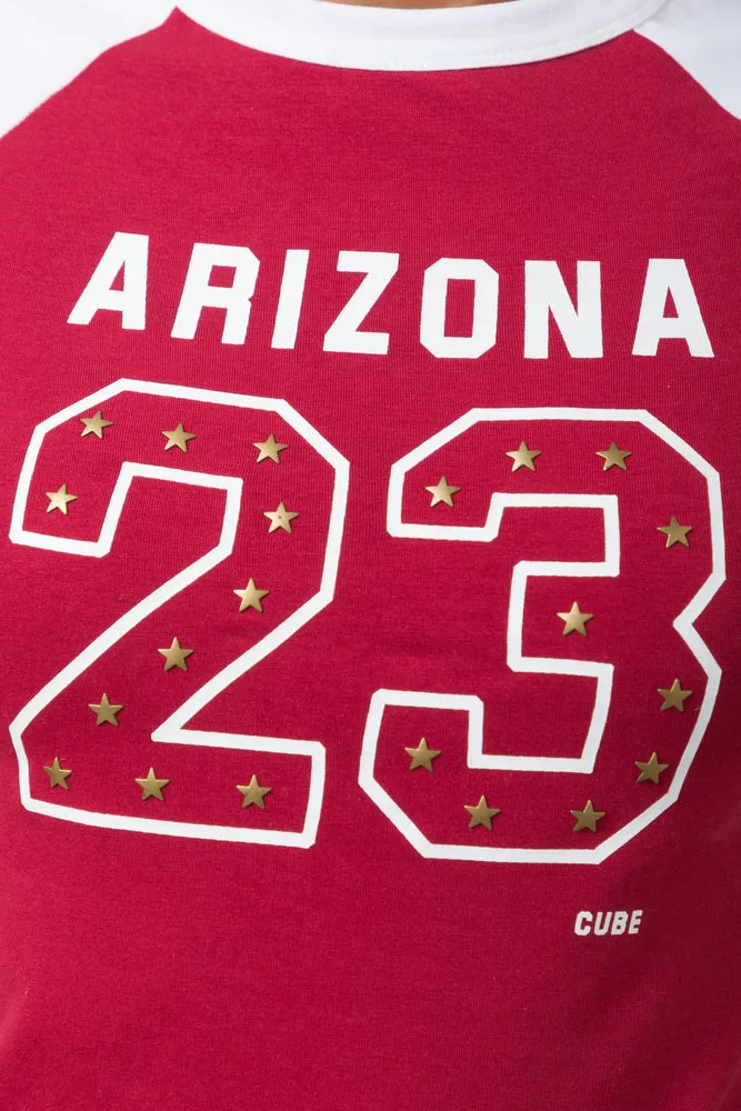 Side Tie T-Shirt Red sold by Ackermas product image thumbnail 4