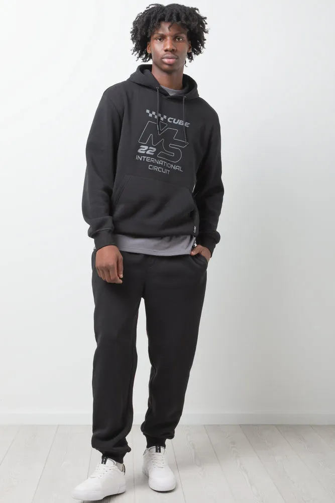 Cuffed Jogger Trackpants Black sold by Ackermas