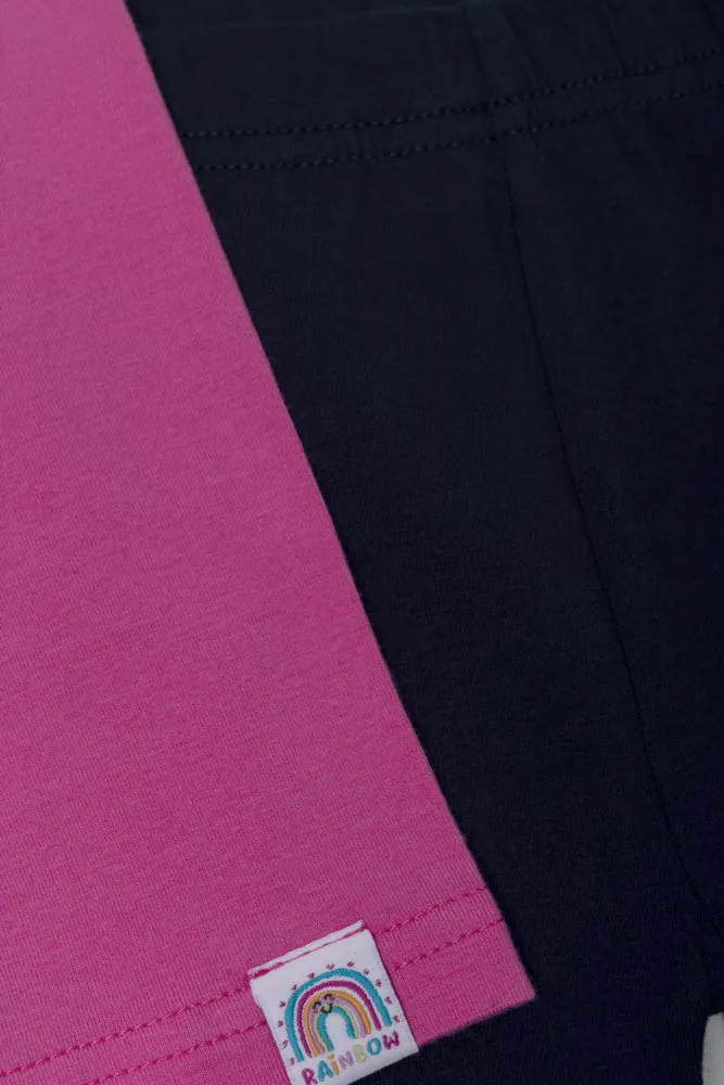 2 Pack Leggings Navy And Pink sold by Ackermas product image thumbnail 2