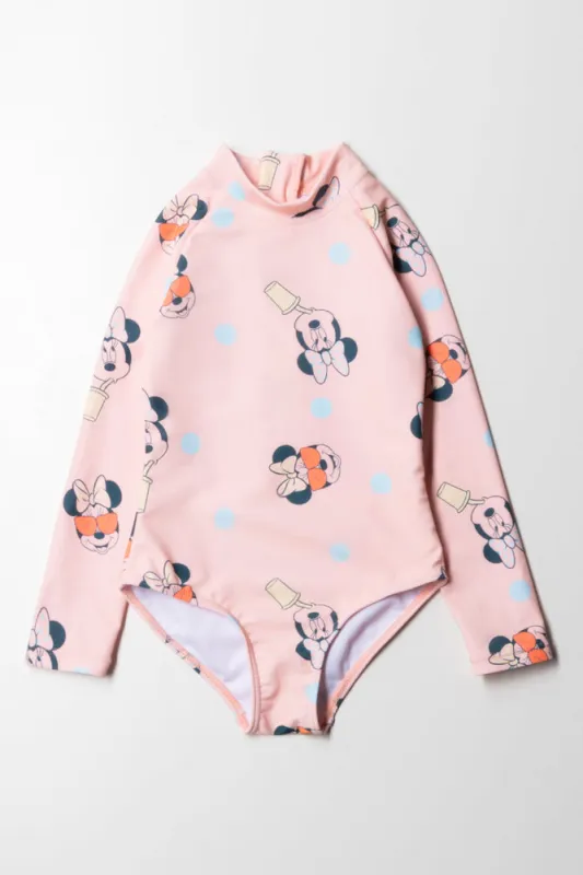 Minnie Mouse Long Sleeve Swimsuit Pink sold by Ackermas