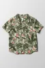 Short Sleeve Tropical Print Shirt Green sold by Ackermas