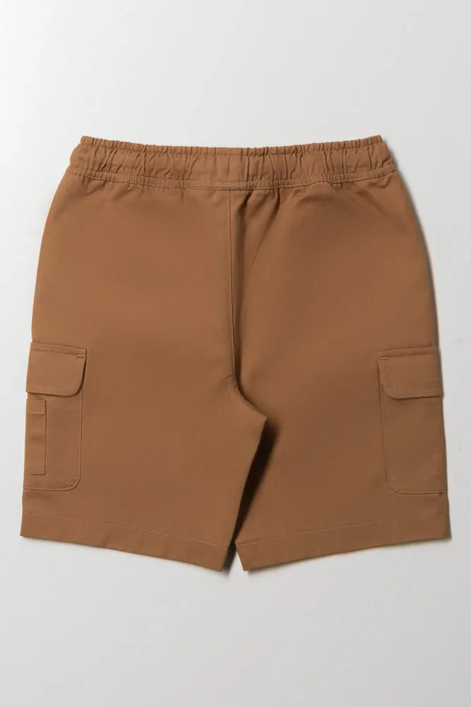 Cargo Shorts Brown sold by Ackermas product image thumbnail 3