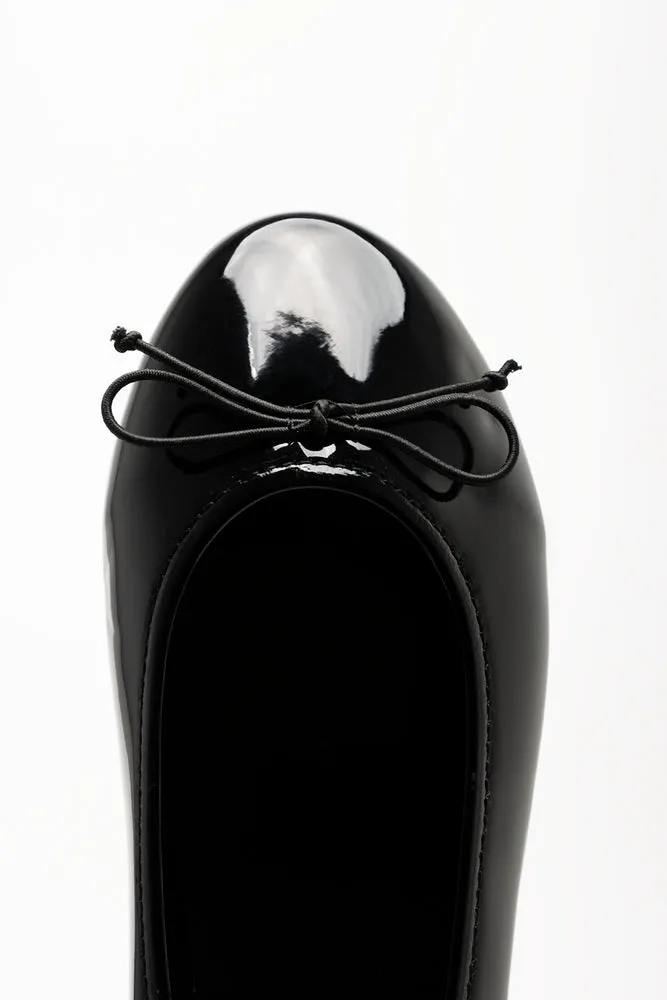 Almond Toe Ballerina Pumps Black sold by Ackermas product image thumbnail 5