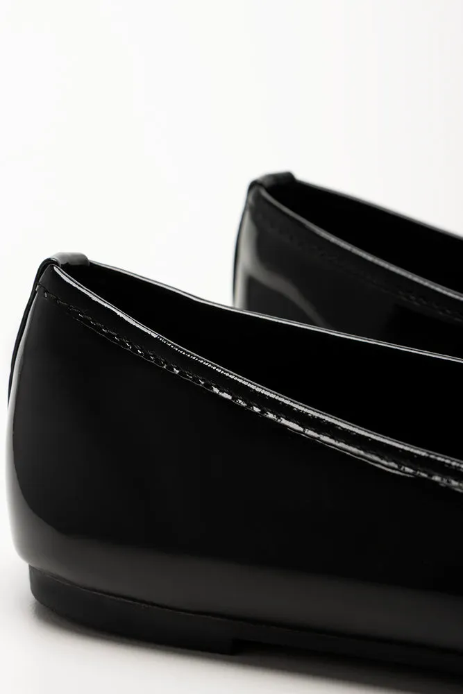 Almond Toe Ballerina Pumps Black sold by Ackermas product image thumbnail 4