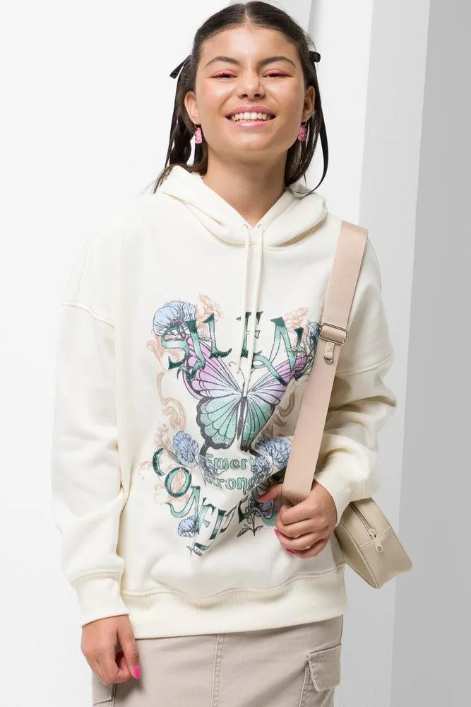 Oversized Hoodie White sold by Ackermas