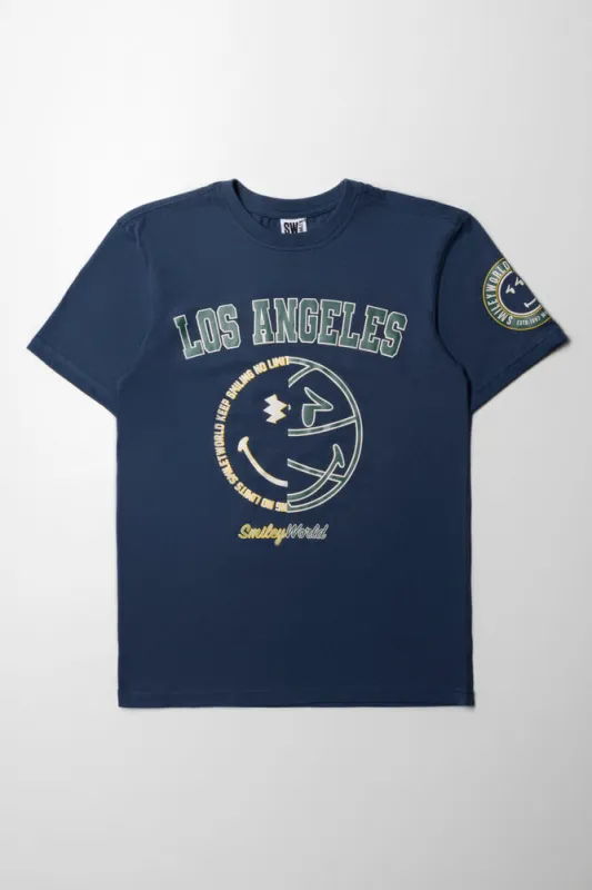 SmileyWolrd Short Sleeve T-Shirt Dark Blue sold by Ackermas