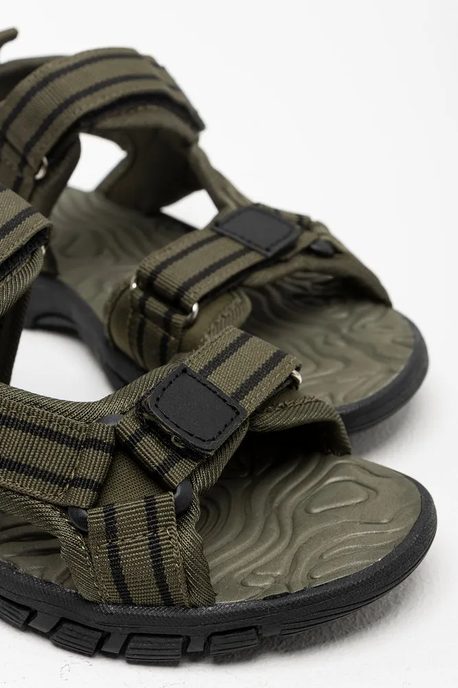Stripe Sport Sandal Dark Green sold by Ackermas product image thumbnail 3