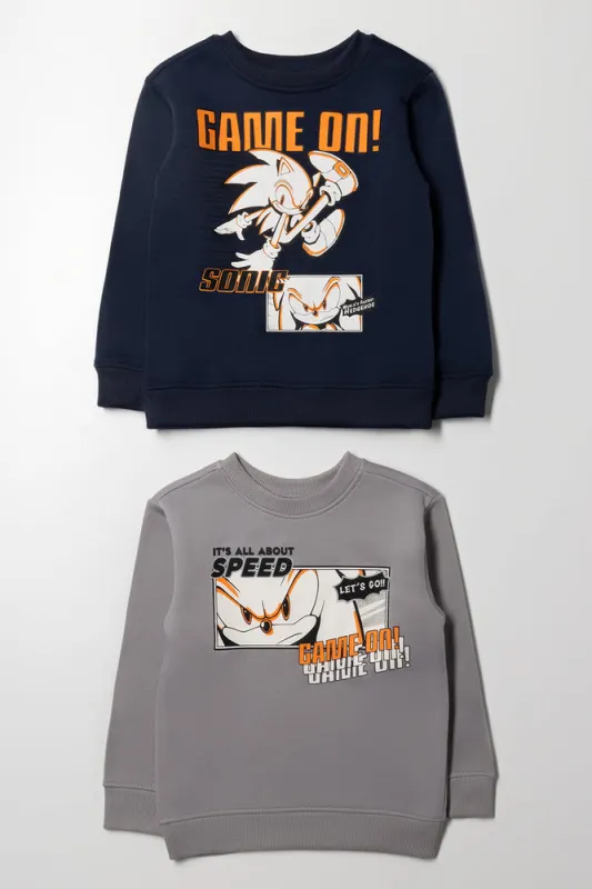 Sonic 2 Pack Tracktops Navy And Grey sold by Ackermas