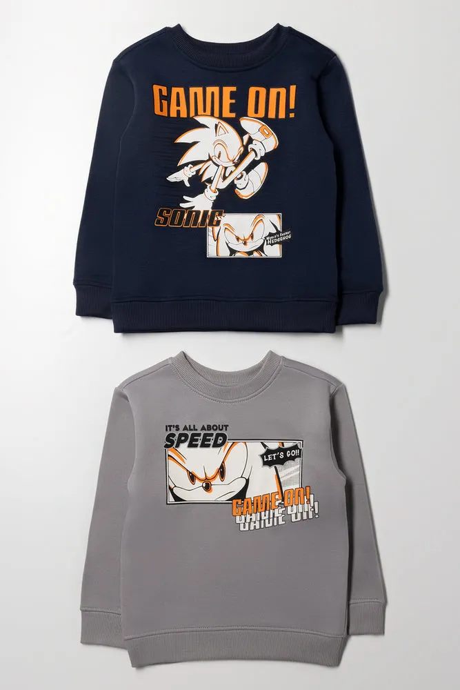 Sonic 2 Pack Tracktops Navy And Grey sold by Ackermas