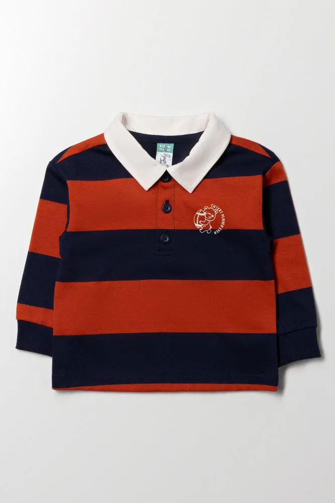 Long Sleeve Golfer Red And Navy sold by Ackermas