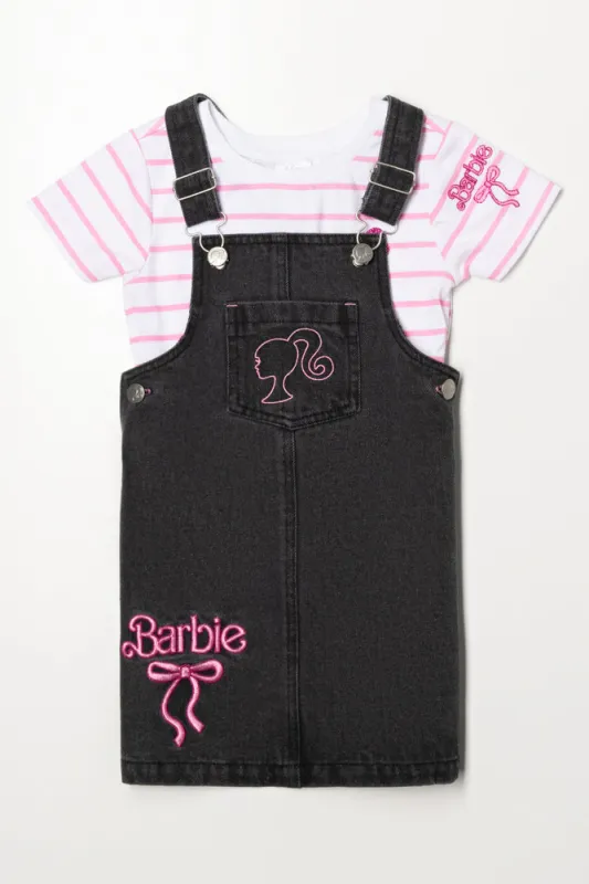 Barbie Denim Pinafore Black sold by Ackermas
