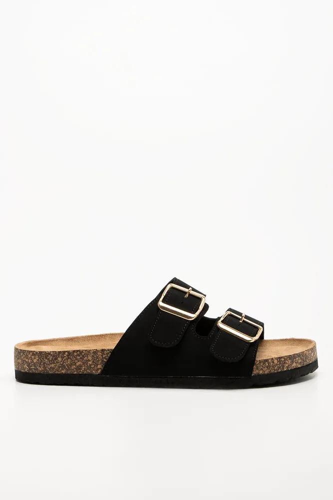 Double Strap Sandal Black sold by Ackermas product image thumbnail 2