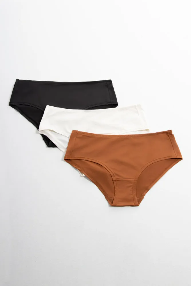 3 Pack Panties Black, White And Natural sold by Ackermas product image thumbnail 5