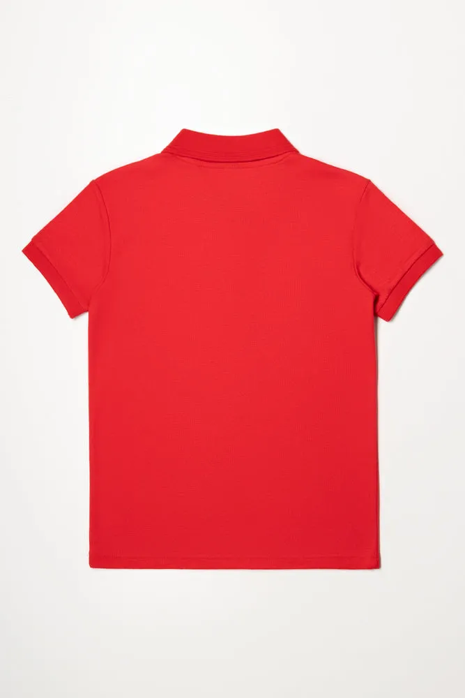 Short Sleeve Golfer Red sold by Ackermas product image thumbnail 3