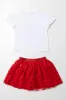 Tutu Skirt Set Red And White sold by Ackermas