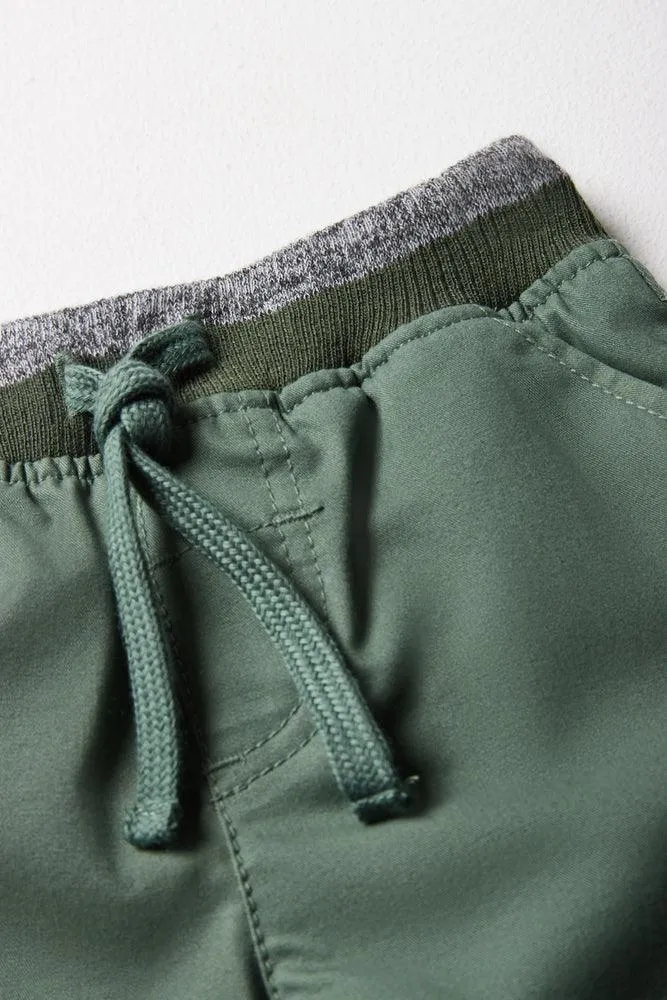 Lined Pants With Rib Waistband Green sold by Ackermas product image thumbnail 2