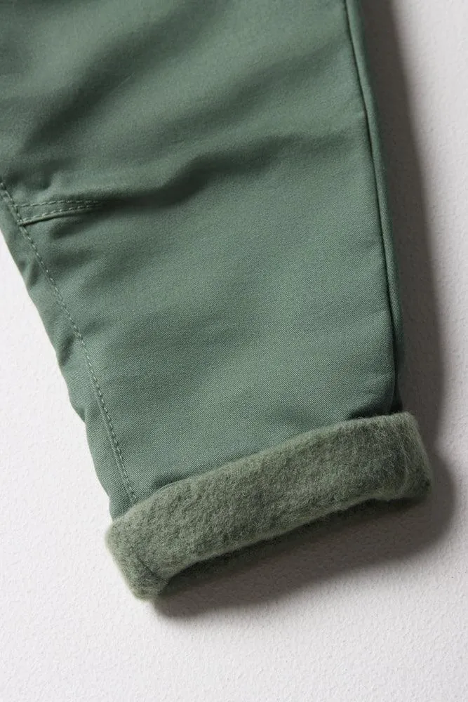 Lined Pants With Rib Waistband Green sold by Ackermas product image thumbnail 3