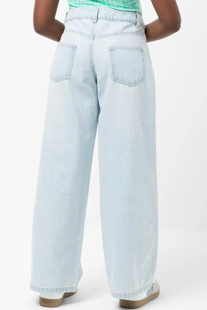 Wide Leg Denim Jeans Light Blue sold by Ackermas product image thumbnail 3