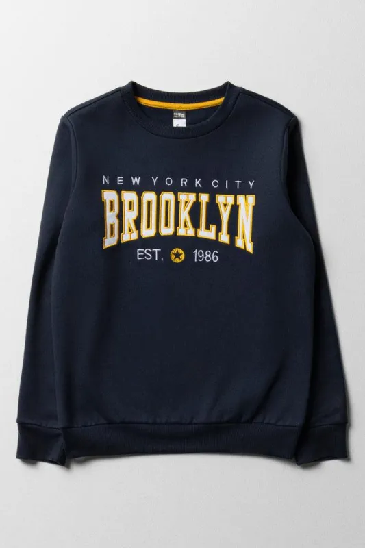 Crew Neck Tracktop Navy sold by Ackermas