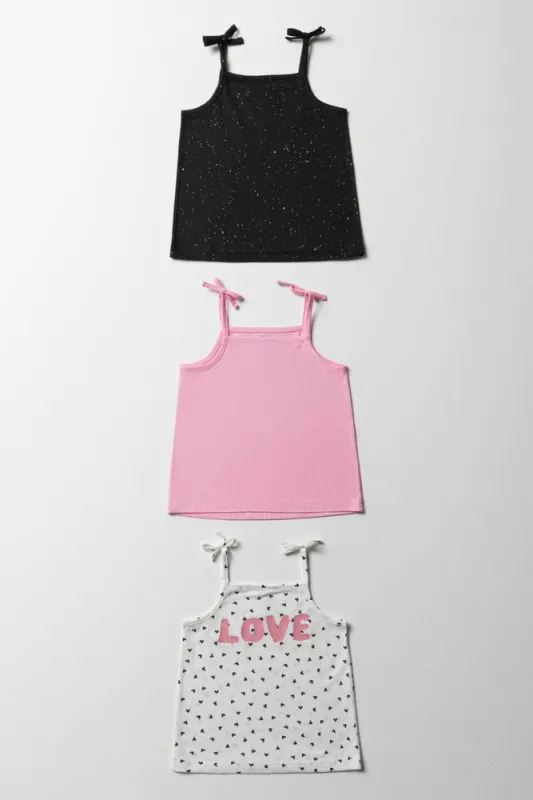 3 Pack Strappy Vests White sold by Ackermas