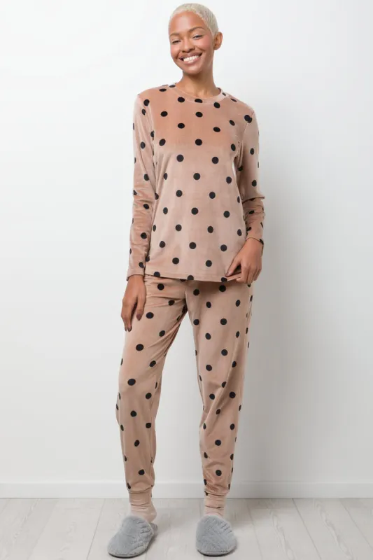 Spot Pyjamas Brown sold by Ackermas