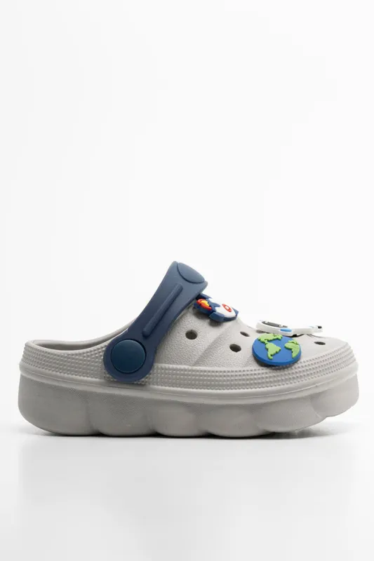 Space clog grey sold by Ackermas