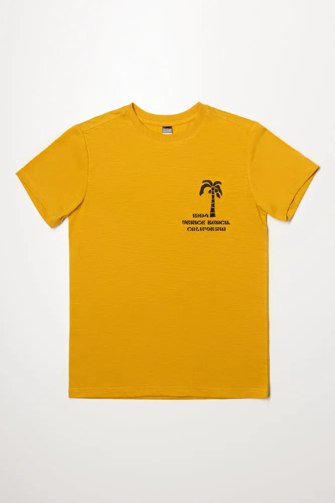 Short Sleeve T-Shirt Yellow sold by Ackermas
