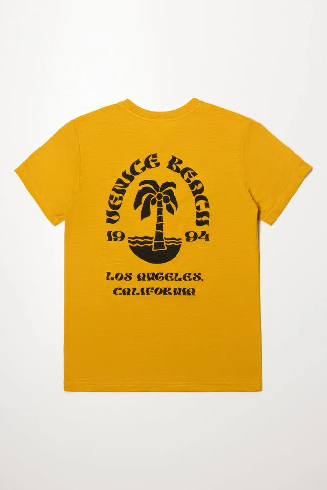 Short Sleeve T-Shirt Yellow sold by Ackermas product image thumbnail 4
