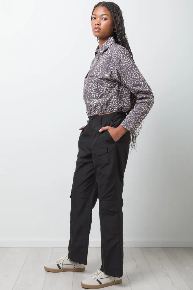 Cargo Pants With Zip Detail Black sold by Ackermas product image thumbnail 3