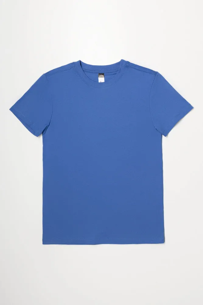 Short Sleeve T-Shirt Blue sold by Ackermas